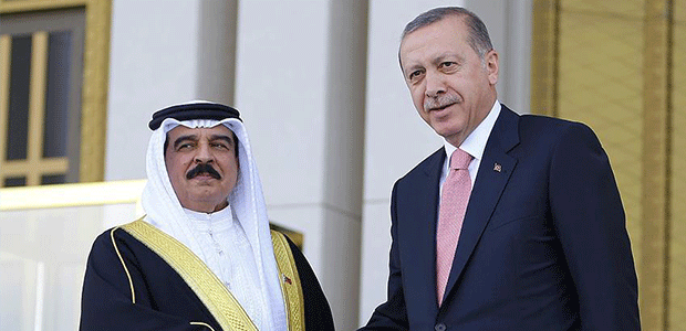 Cumhurbaşkanı Erdoğan, Bahreyn Kralı Halife ile görüştü