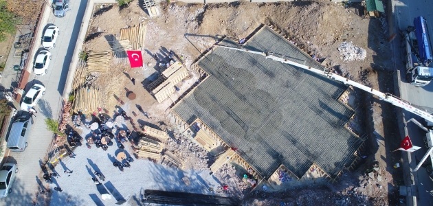 Yeni Ravza Camii’nin temel atma töreni gerçekleştirildi