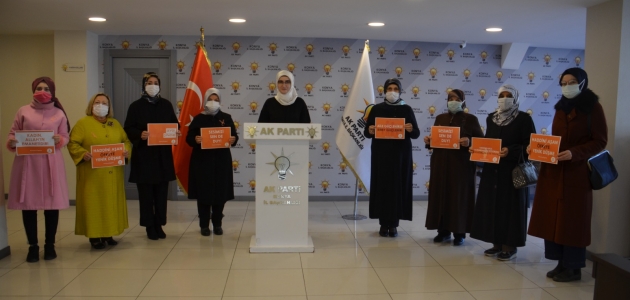 AK Parti’nin  kadın kolları başkanları kadına yönelik şiddeti kınadı
