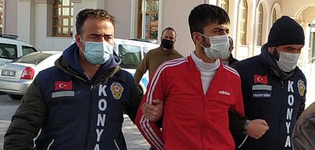 Konya’da polise ateş açıp kovalamaca da yakalanan zanlı, tutuklandı