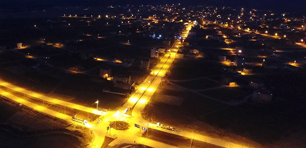 Güneysınır’a 3 kilometrelik cadde aydınlatması