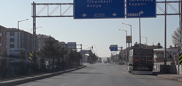 Konya-Ankara kara yolu boş kaldı