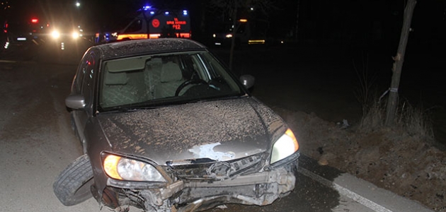 Kısıtlamayı ihlal edip polisin “dur“ ihtarına uymayan sürücü kaza yapınca yakalandı