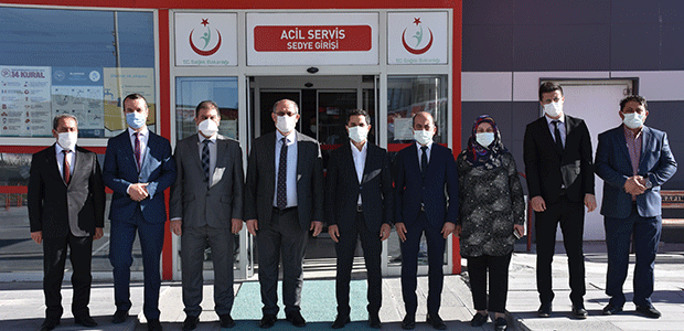 Kaymakam Murat’tan sağlık çalışanlarına moral ziyareti