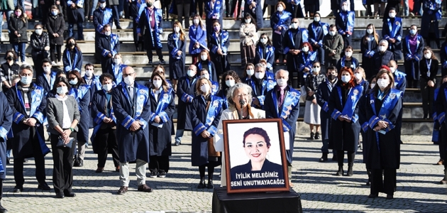 Öldürülen Dr. Öğretim Üyesi Aylin Sözer için tören düzenlendi