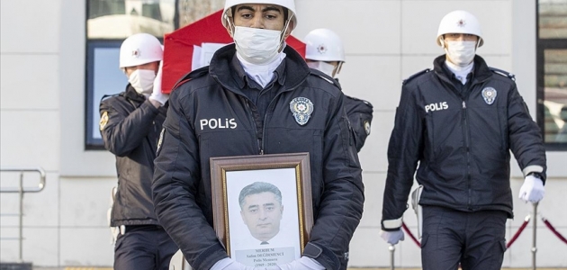 Şehit polis memuru Salim Değirmenci son yolculuğuna uğurlandı