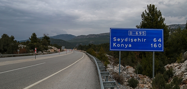 Antalya-Konya kara yolunda sessizlik hakim