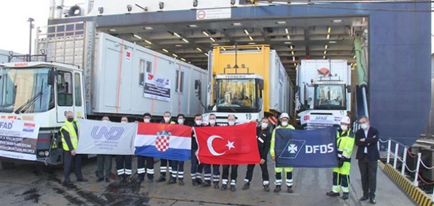  Türkiye'den Hırvatistan'daki depremzedelere yardım