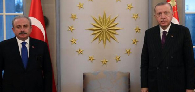  Cumhurbaşkanı Erdoğan, Şentop'u kabul etti