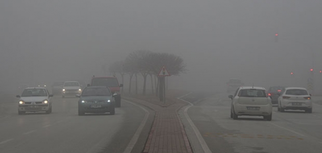 Konya’da yoğun sis etkili olmaya devam ediyor