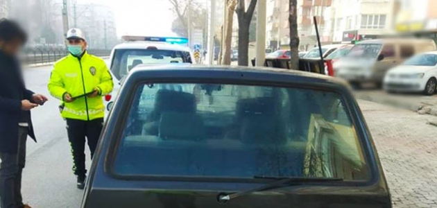  Konya'da trafik denetimi! 47 araç trafikten men edildi 
