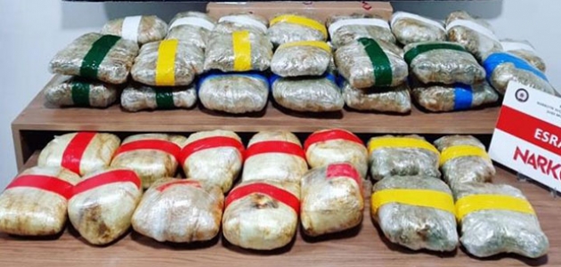 Konya’da 29 kilo 580 gram uyuşturucu ele geçirildi