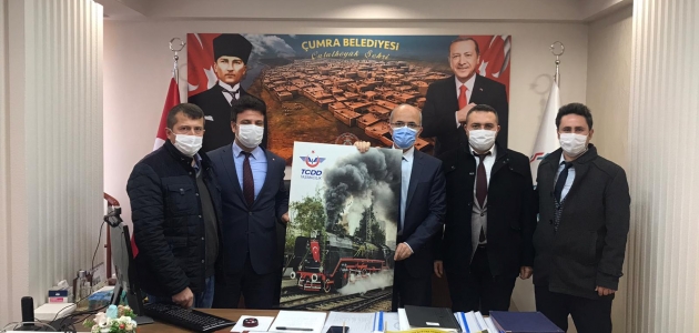 TCDD heyetinden Başkan Candan'a teşekkür