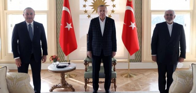 Cumhurbaşkanı Erdoğan İran Dışişleri Bakanı Zarif’i kabul etti