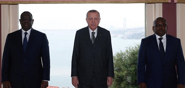 Cumhurbaşkanı Erdoğan, Embalo ve Sall ile görüştü