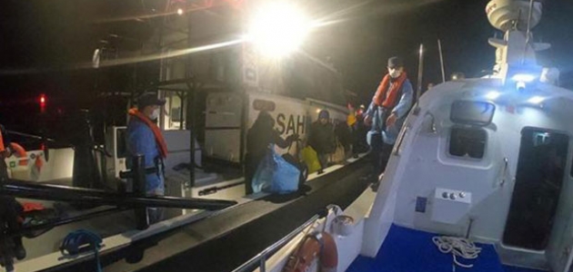 Lastik botla sürüklenen 41 sığınmacı kurtarıldı