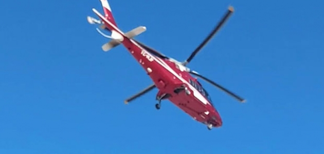Kalp krizi geçiren hasta ambulans helikopterle hastaneye kaldırıldı 