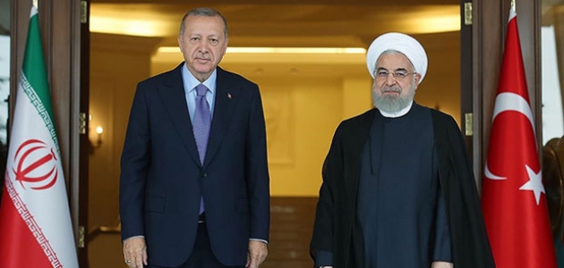  Cumhurbaşkanı Erdoğan, Ruhani ile görüştü 