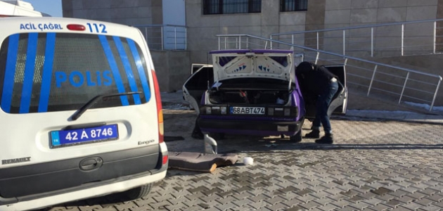 Konya'da ‘dur’ ihtarına uymayarak kaçan araçta eroin ele geçirildi