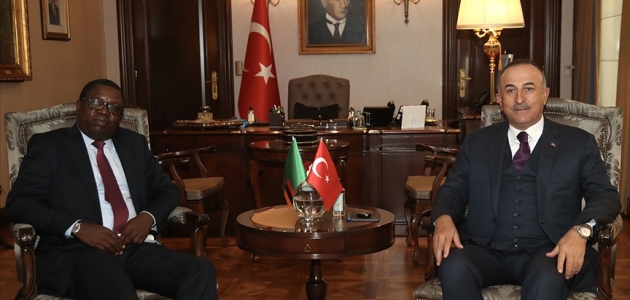 Dışişleri Bakanı Çavuşoğlu, Zambiyalı mevkidaşıyla bir araya geldi