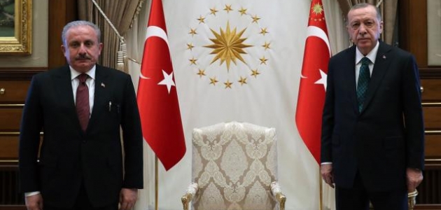 Cumhurbaşkanı Erdoğan, Şentop’u kabul etti