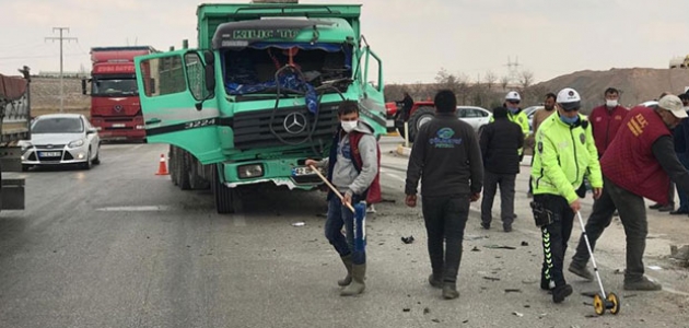 Konya’da tanker ile kamyon çarpıştı: 1 yaralı