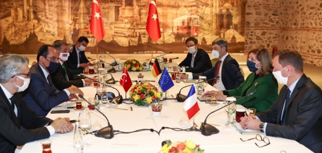 Cumhurbaşkanlığı Sözcüsü Kalın, AB liderlerinin dış politika başdanışmanları ile görüştü 
