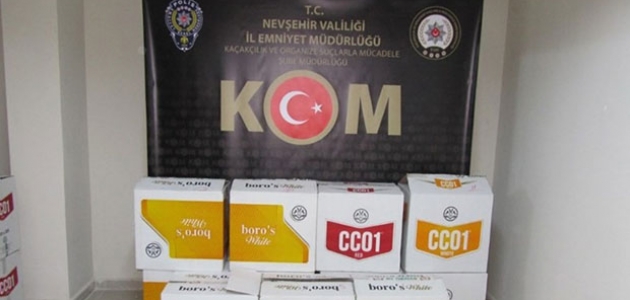 110 bin adet boş makaron ele geçirildi