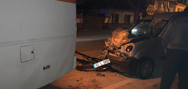 Konya’da trafik kazası: 1 ağır yaralı