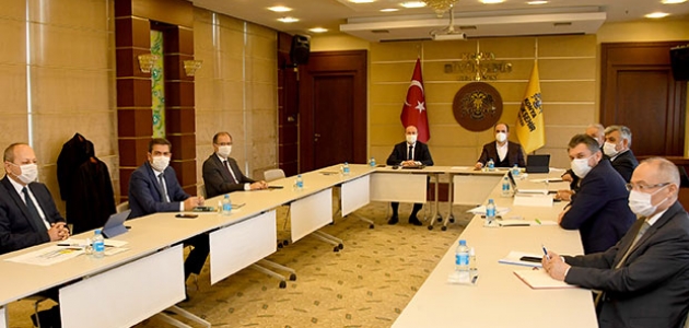 Başkan Altay, merkez ilçe belediye başkanlarıyla görüştü