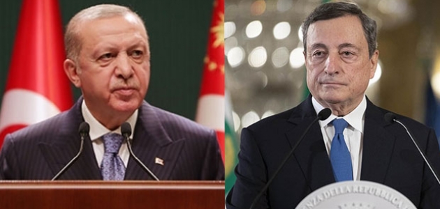 Cumhurbaşkanı Erdoğan, İtalya Başbakanı Mario Draghi ile telefonda görüştü
