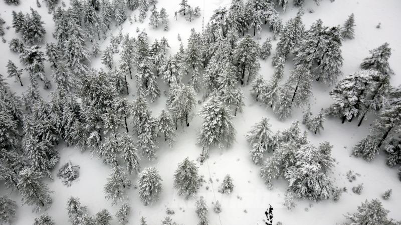 Orta Toroslar karla kaplandı
