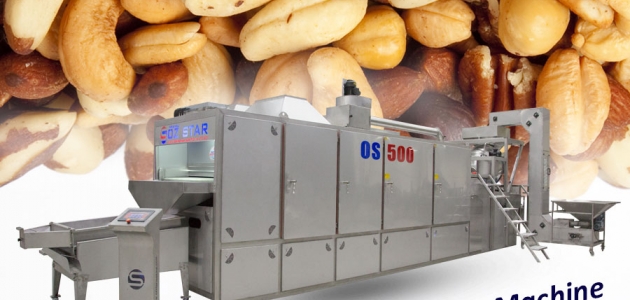 Nuts Roasting Machine, Belt Type Roasting Machine