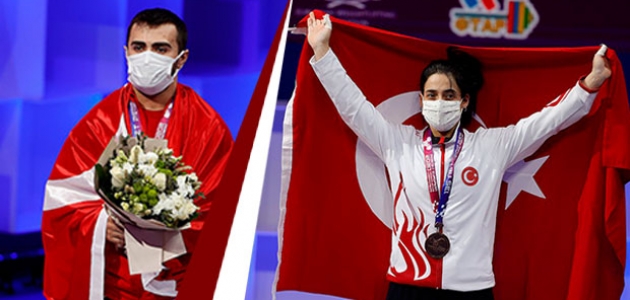 Avrupa Halter Şampiyonası'nda milli haltercilerden 3 madalya