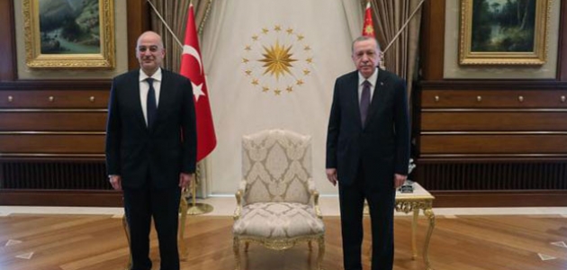 Cumhurbaşkanı Erdoğan, Dendias’ı kabul etti