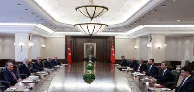 Cumhurbaşkanı Erdoğan, Cumhurbaşkanlığı Politika Kurulu Başkanvekilleri ile görüştü