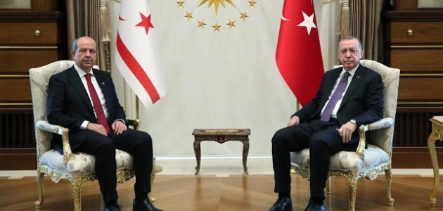 Cumhurbaşkanı Erdoğan, KKTC Cumhurbaşkanı Tatar’la görüştü