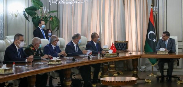 Türk heyeti Libya Başbakanı Dibeybe ile bir araya geldi