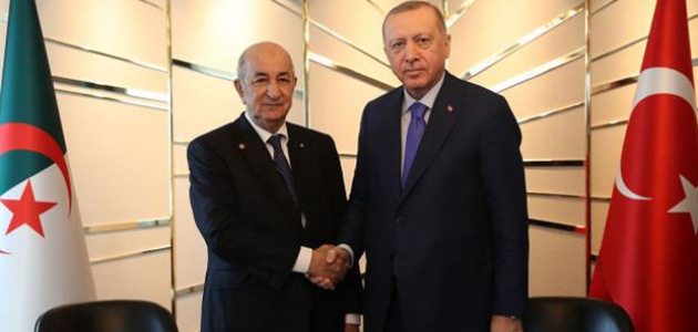 Cumhurbaşkanı Erdoğan, Cezayirli mevkidaşı ile Filistin’i görüştü