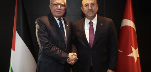 Bakan Çavuşoğlu Filistinli mevkidaşı ile görüştü