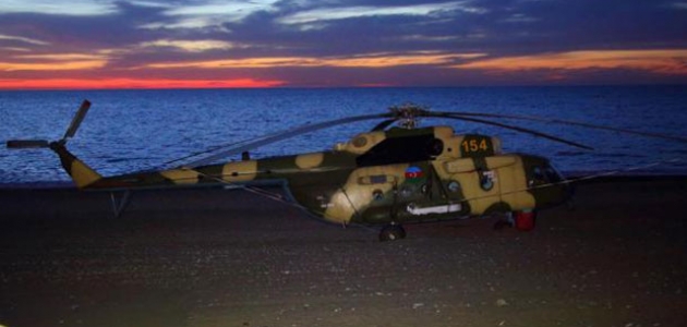 Azerbaycan’a ait askeri helikopter Giresun’a zorunlu iniş yaptı