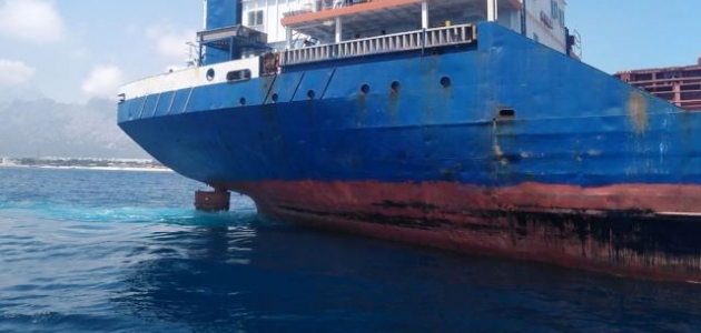 Denizi kirleten gemiye 1,5 milyon lira ceza