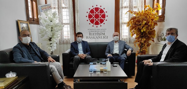 İlçe Belediye Başkanlarından İletişim Başkanlığı Konya Bölge Müdürlüğüne ziyaret
