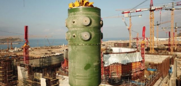 Akkuyu'da birinci ünitenin reaktör kabının montajı tamamlandı 