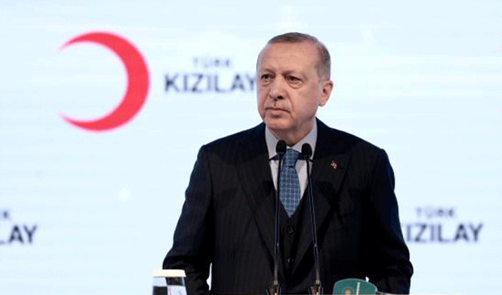 Cumhurbaşkanı Erdoğan Türk Kızılay'ın kuruluş yıl dönümünü kutladı