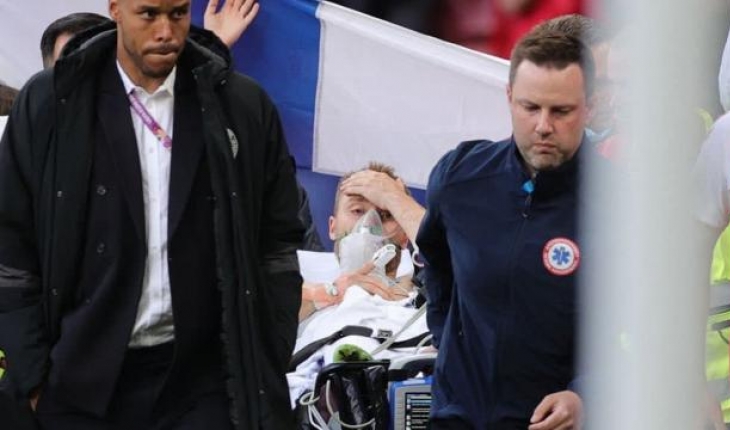 Danimarka oyuncusu Eriksen maç sırasında fenalaştı