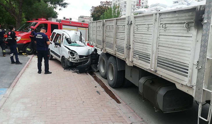 Konya’da feci kaza güvenlik kamerasında: 1ölü