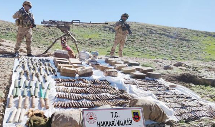 PKK’ya ait silah ve mühimmat ele geçirildi