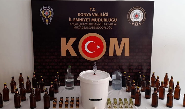 Konya’da bin 65 litre kaçak akaryakıt yakalandı