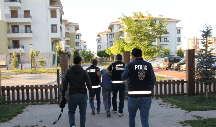 Karaman’da uyuşturucu operasyonu: 20 gözaltı